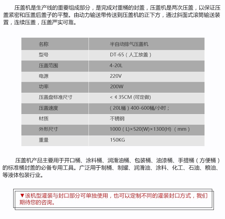 25公斤車(chē)用尿素灌裝旋蓋機(jī)